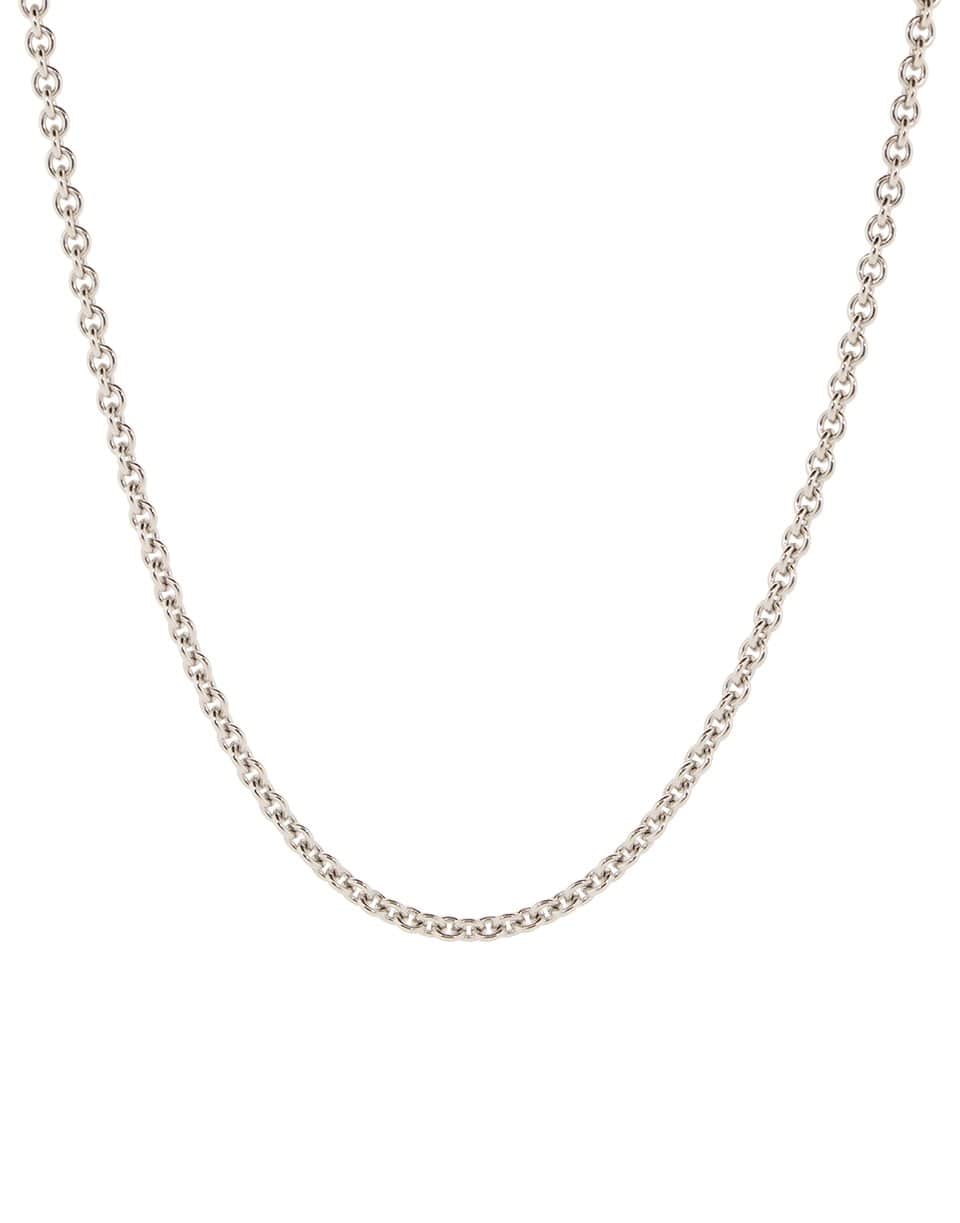 36-Inch, 3.0MM Shining 14K White Gold Round Cable Chain