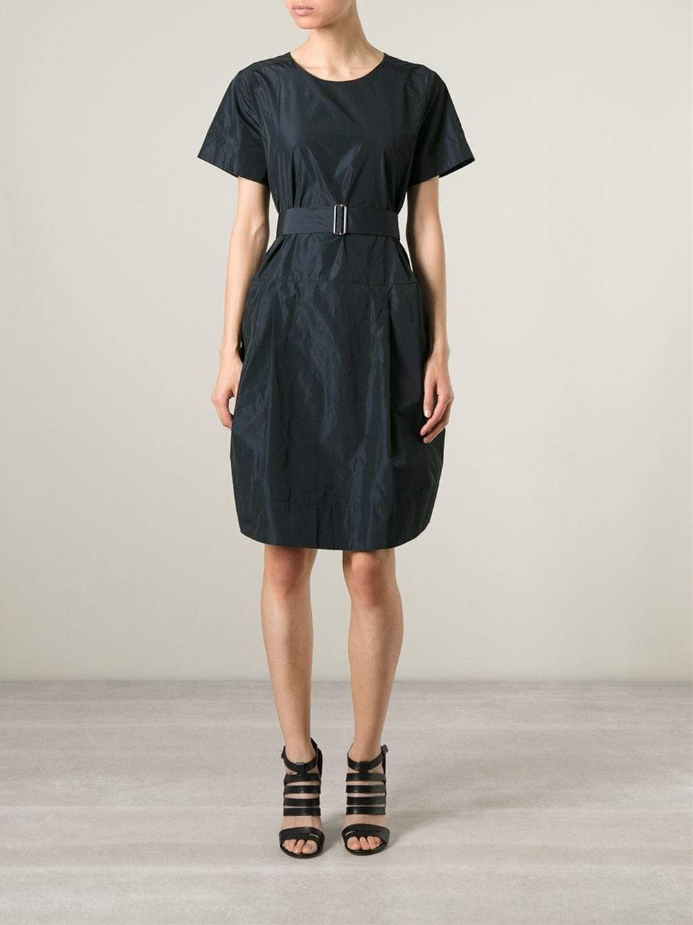 Stylish Belted Pocket Dress from Jil Sander Navy