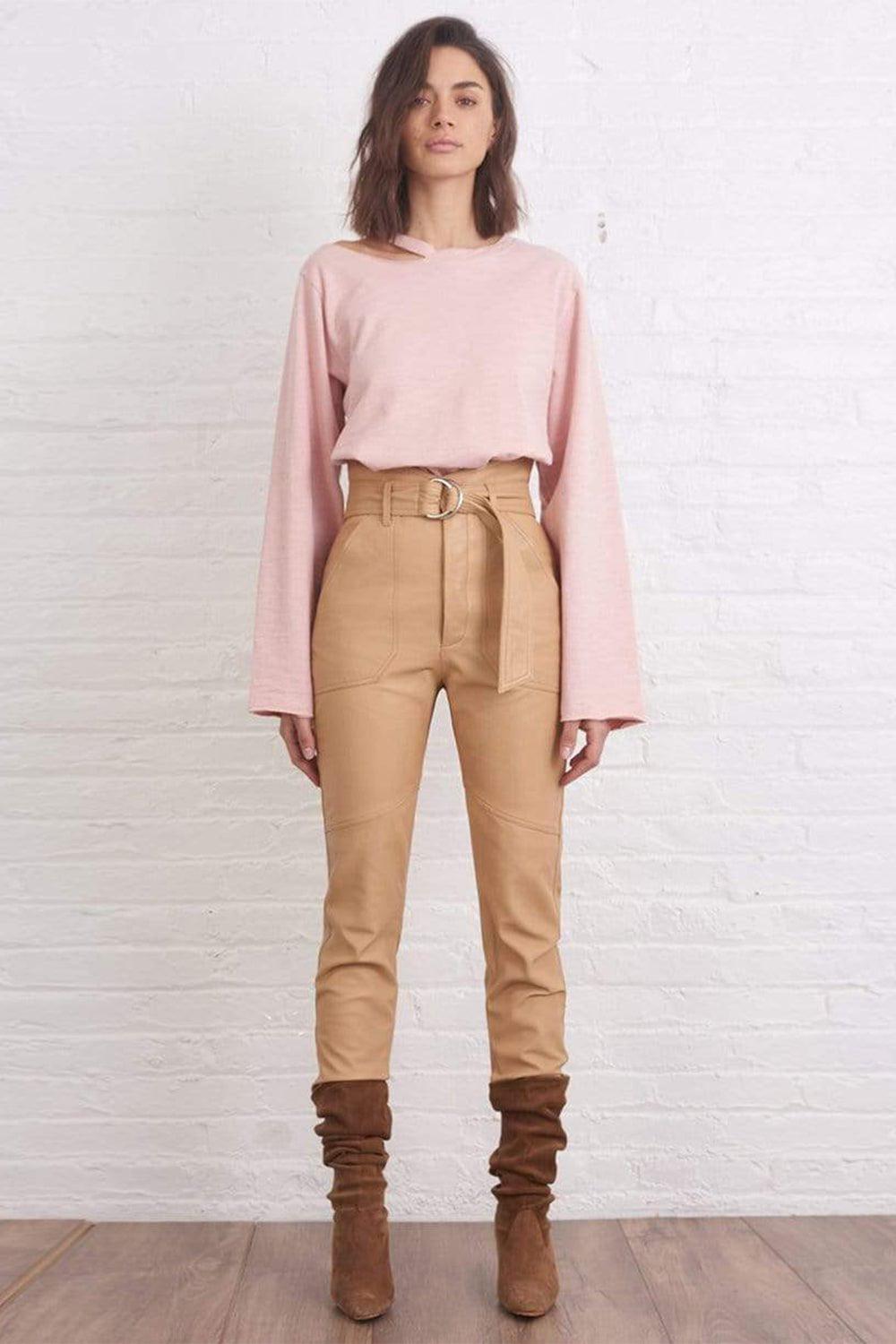 Desert Bennett Patch Pocket Butter Lambskin Leather Pant