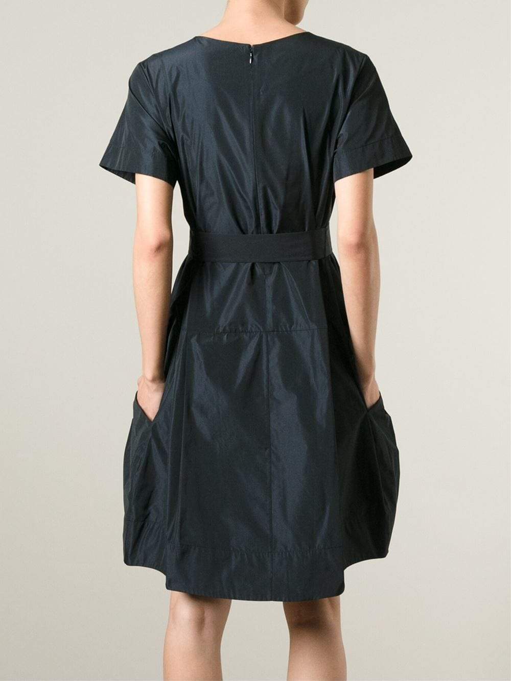 Stylish Belted Pocket Dress from Jil Sander Navy