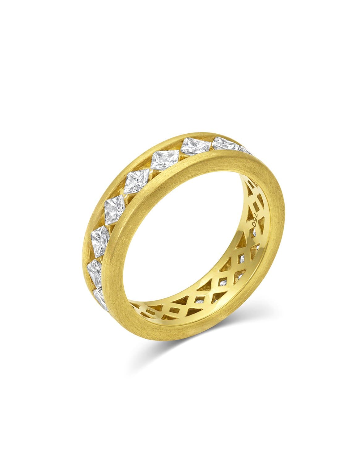 Exquisite Ameerah Princess Cut Diamond Ring Band by Leigh Maxwell