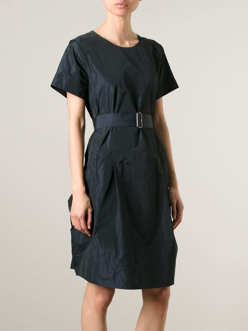 Stylish Belted Pocket Dress from Jil Sander Navy
